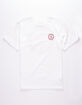 VANS Checkered Side Stripe White Boys T-Shirt image number 2