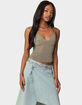EDIKTED Blake Mesh Tank Top image number 3