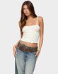EDIKTED Misty Lacey Textured Tank Top image number 2