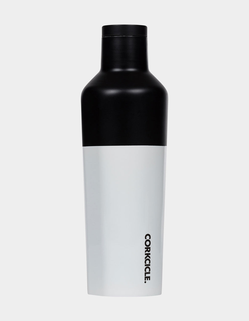 CORKCICLE Canteen Modern Black 16oz Color Block Bottle image number 0