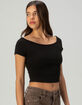 TILLYS Boat Neck Womens Tee image number 3
