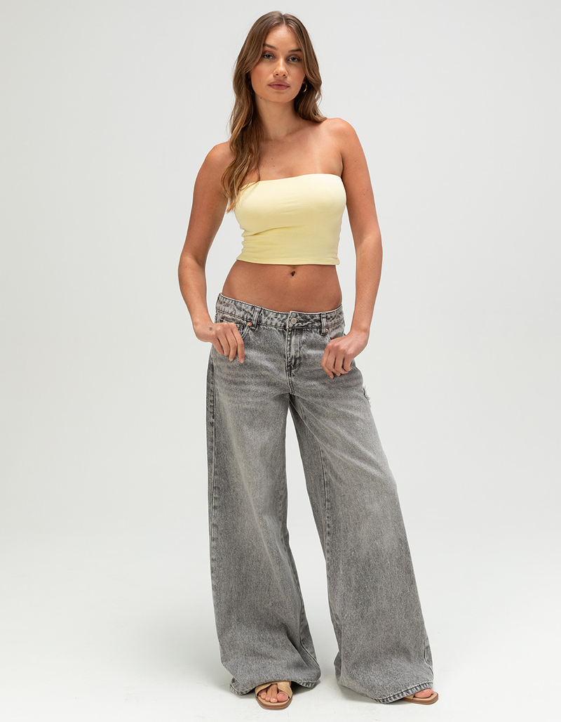 RSQ Womens Low Rise Butterfly Baggy Jeans image number 0