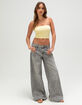 RSQ Womens Low Rise Butterfly Baggy Jeans image number 1