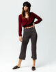 SKY AND SPARROW Geo Print Crop Womens Flare Pants image number 4