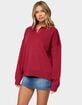 EDIKTED Lorie Oversized Knit Polo Sweater image number 2
