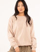 FULL TILT Essentials Womens Oversized Crewneck Sweatshirt image number 4