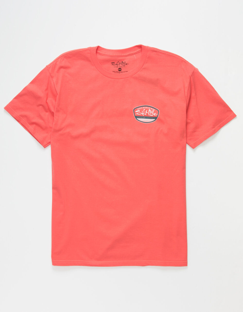 SALT LIFE Get Barreled Mens Coral T-Shirt image number 1