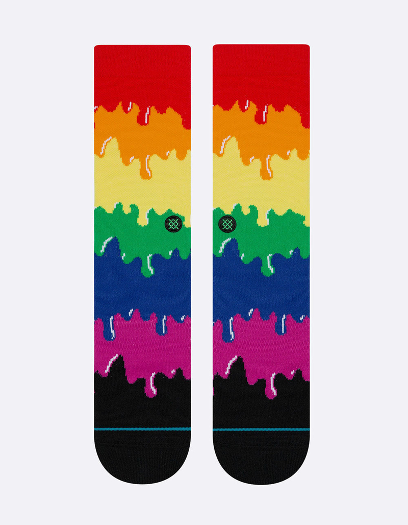 STANCE Drip Rainbow Mens Crew Socks image number 1
