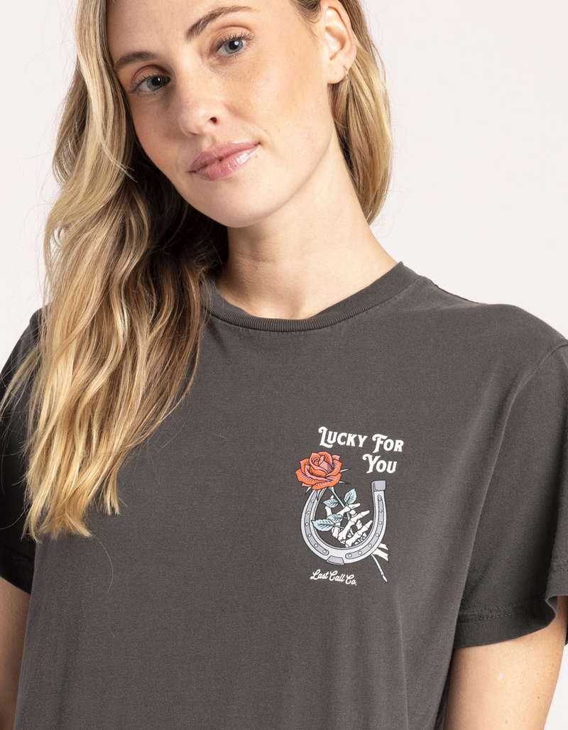 LAST CALL CO. Lucky For You Womens Tee image number 1