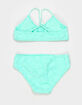 FULL TILT Girls Textured Bralette Bikini Set image number 2
