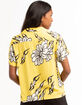 OBEY Flamin' Flowers Womens Button Up Shirt image number 3