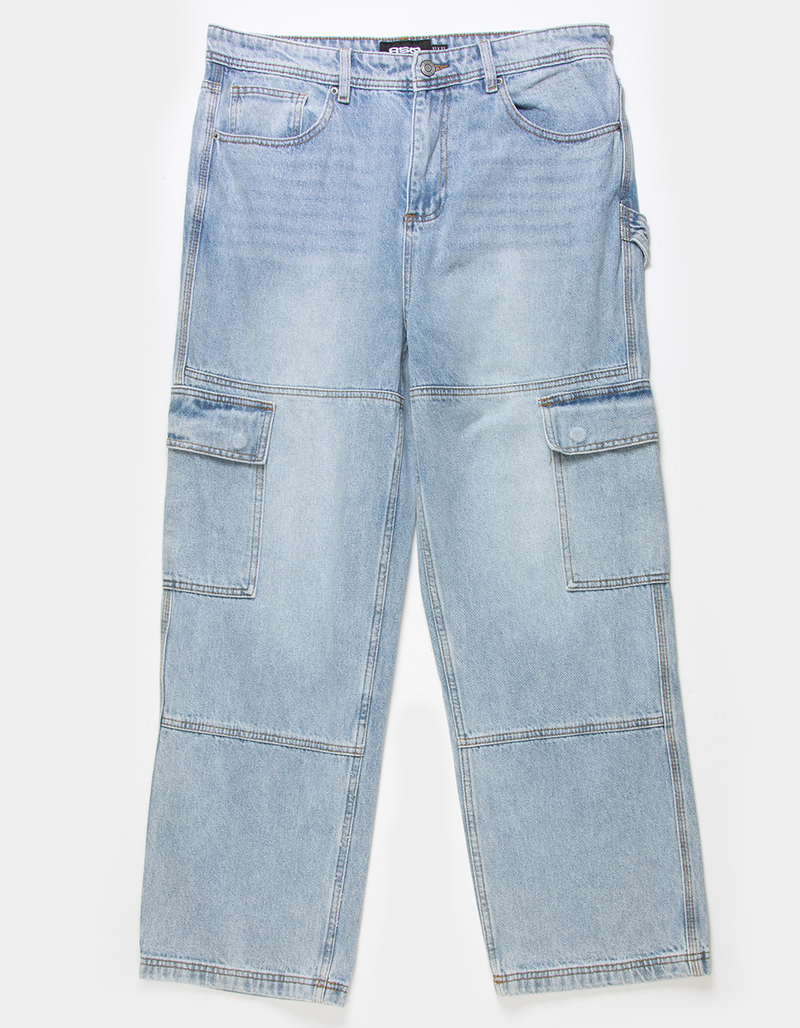 RSQ Mens Loose Fit Cargo Jeans image number 5
