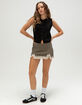 WEST OF MELROSE Womens Plaid Micro Skirt image number 5