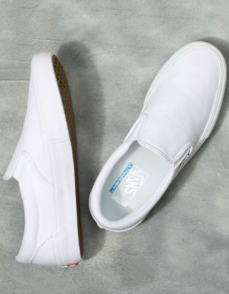 VANS Slip-On Pro White Shoes image number 1