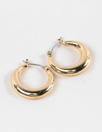 FULL TILT 14K Gold Dipped Daily Hoop Earrings Primary Image