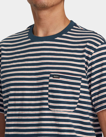 RVCA Magnolia Mens Stripe Pocket Tee Alternative Image