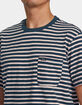 RVCA Magnolia Mens Stripe Pocket Tee image number 2