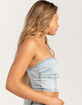 RSQ Womens Denim Tube Top image number 3