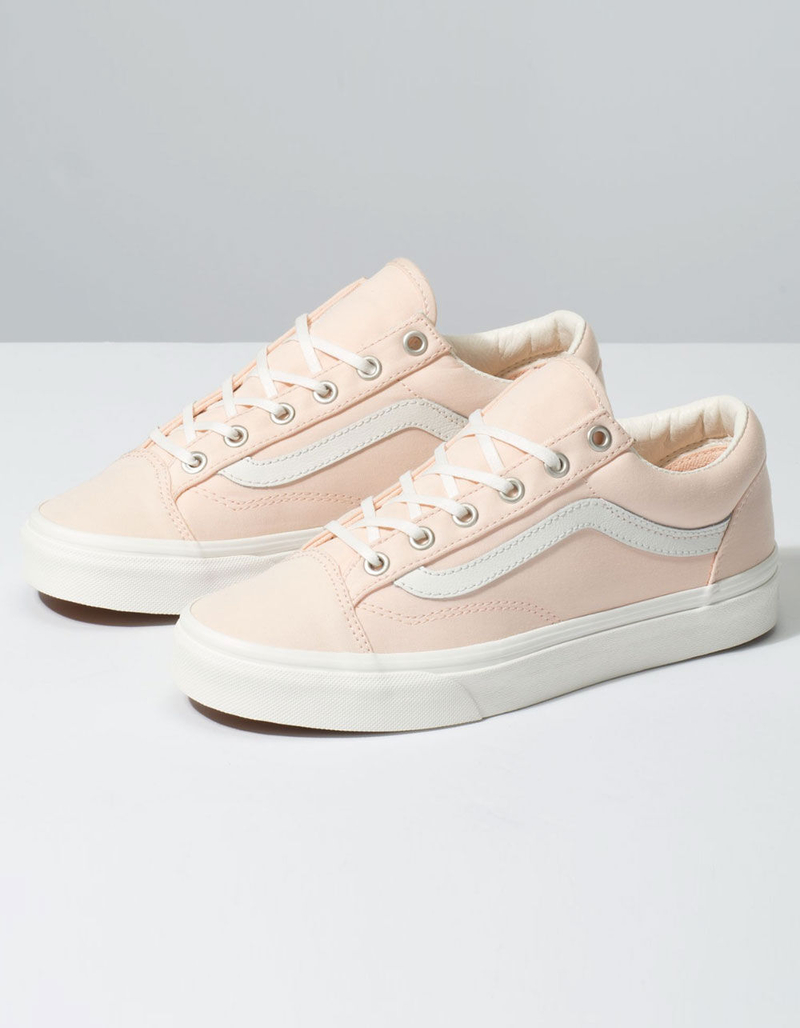 VANS Brushed Twill Style 36 Vanilla Cream & Snow White Womens Shoes image number 1