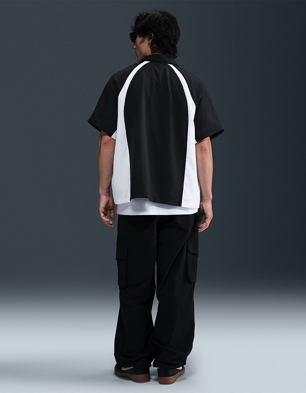 NIKE SB Dri-FIT Mens Bowler Shirt - BLACK/WHITE - L | Tillys
