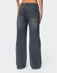 EDIKTED Contrast Panel Low Rise Jeans image number 5