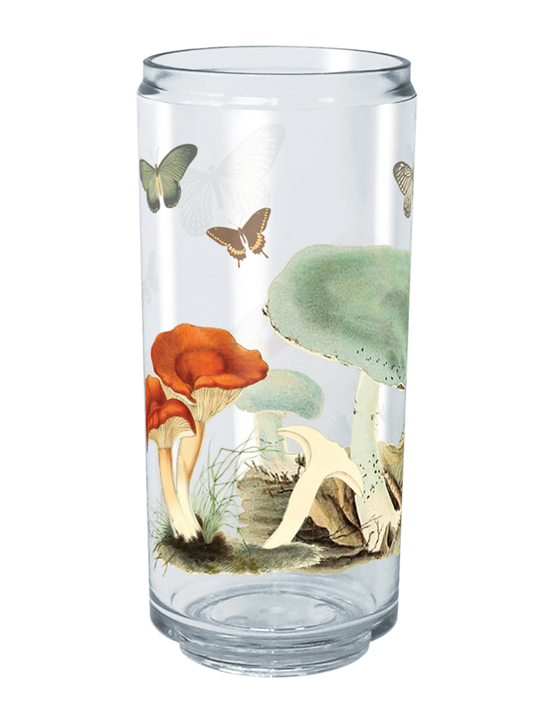 MUSHROOM&nbsp; 16 oz Vintage Butterfly Plastic Cup image number 0