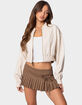 EDIKTED Zarria Cropped Bomber Jacket image number 1