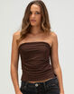 TILLYS Butter Soft Side Slit Womens Tube Top image number 1