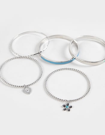 FULL TILT Textured Bangle Bracelet Set Alternative Image