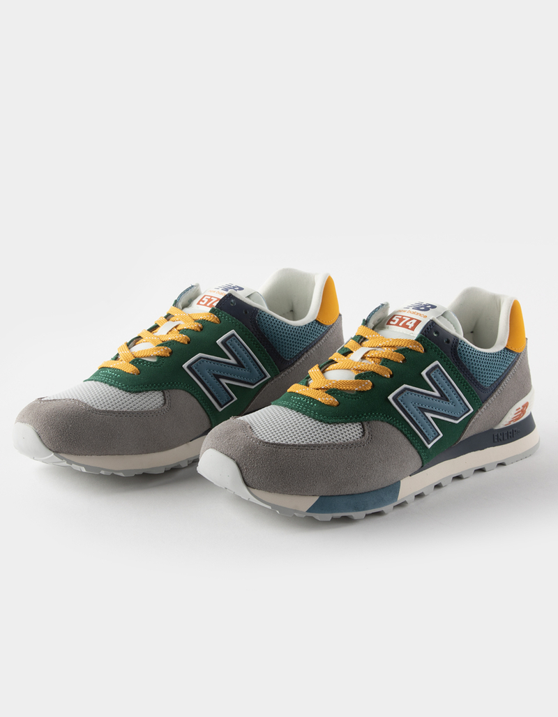 NEW BALANCE 574 Mens Shoes GREEN COMBO Tillys