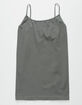 FULL TILT Essential Womens Jet Grey Seamless Cami image number 1