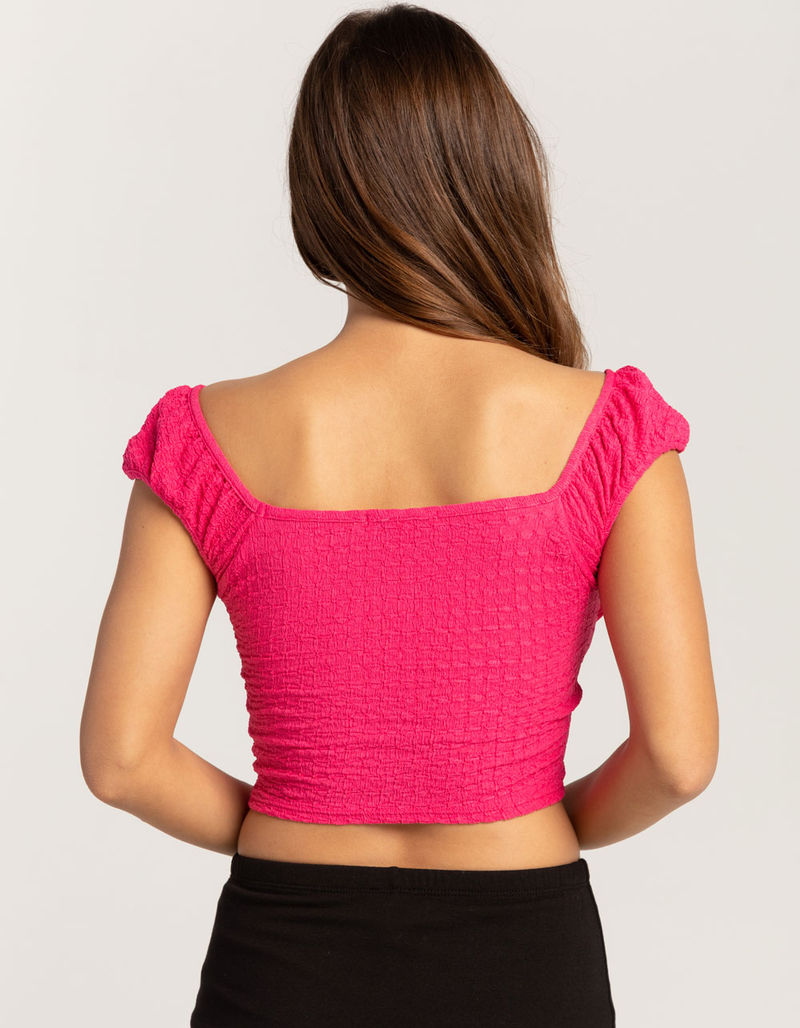 RSQ Womens Texture Top image number 3