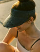 HEMLOCK HAT CO. Capri Straw Visor image number 3