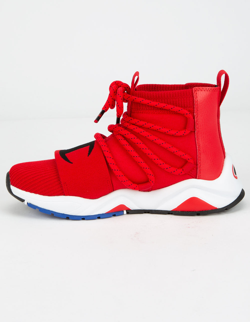 CHAMPION Rally Hype Mid Red Boys Shoes image number 2