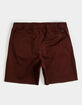 LIRA Weekday 2.0 Mens Burgundy Volley Shorts image number 2
