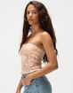 RSQ Womens Lace Tube Top image number 3