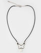 FULL TILT Butterfly Pearl Cord Necklace image number 1