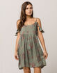 ROXY Do It My Way Cold Shoulder Babydoll Dress image number 1