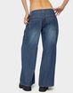 EDIKTED Petite Cory Striped Low Rise Jeans image number 3