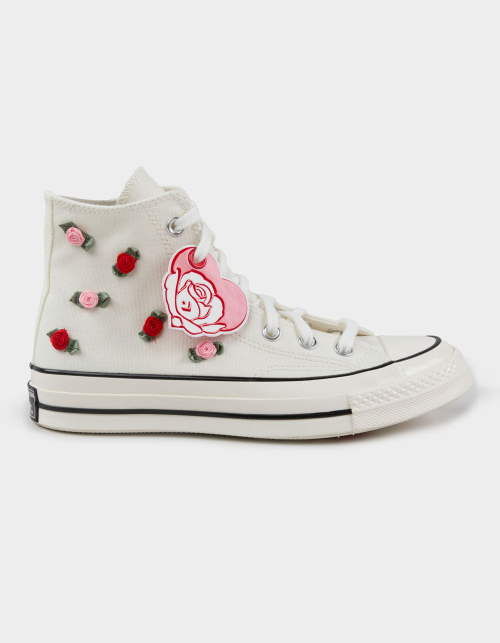 lilly❤︎‬ Chuck Taylor All Star Embroidered Florals Little Kids High