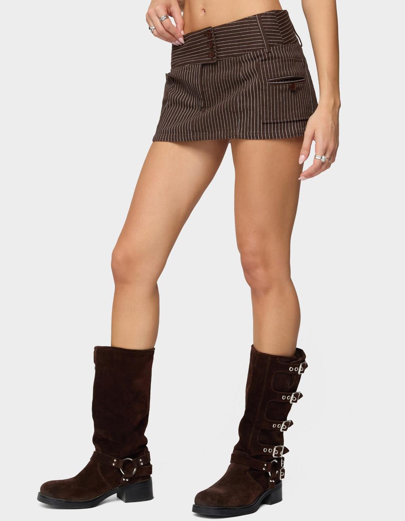 EDIKTED Lorna Pinstripe Mini Skort image number 1