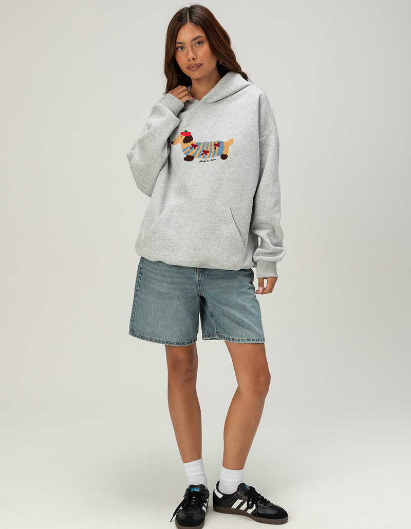 AELFRIC EDEN Cartoon Dog Womens Oversized Hoodie image number 4