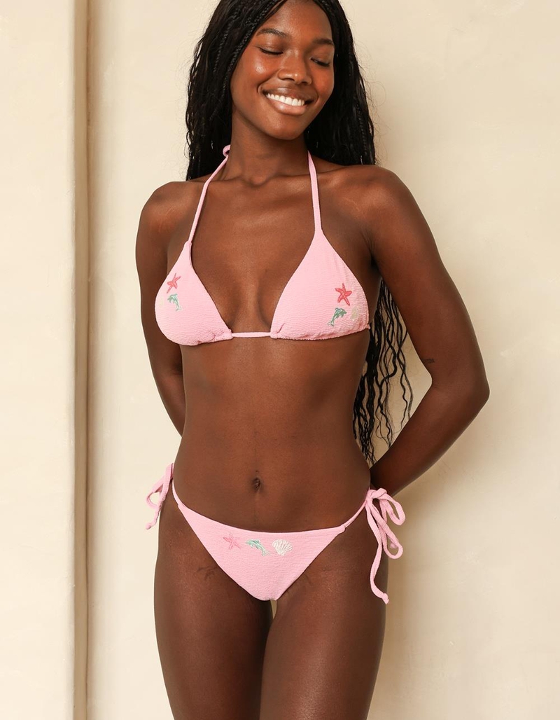 DIPPIN' DAISY'S Palm Tie Back Triangle Bikini Top image number 3