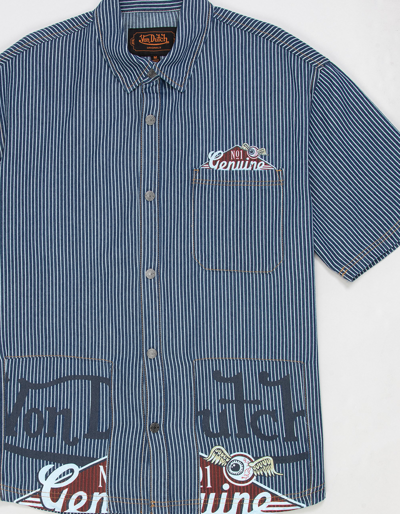 VON DUTCH Mens Snap Front Shirt image number 2