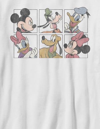 DISNEY Mickey And Friends Grid Unisex Kids Tee Alternative Image