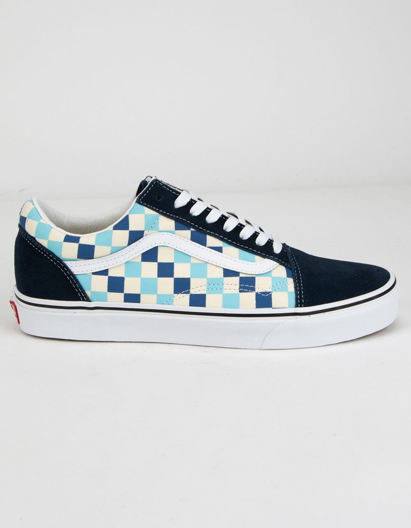 VANS Checkered Old Skool Blue Topaz Shoes image number 0
