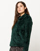 THE NORTH FACE Furry Fleece Quarter Zip Ponderosa Green Womens Sweatshirt image number 2
