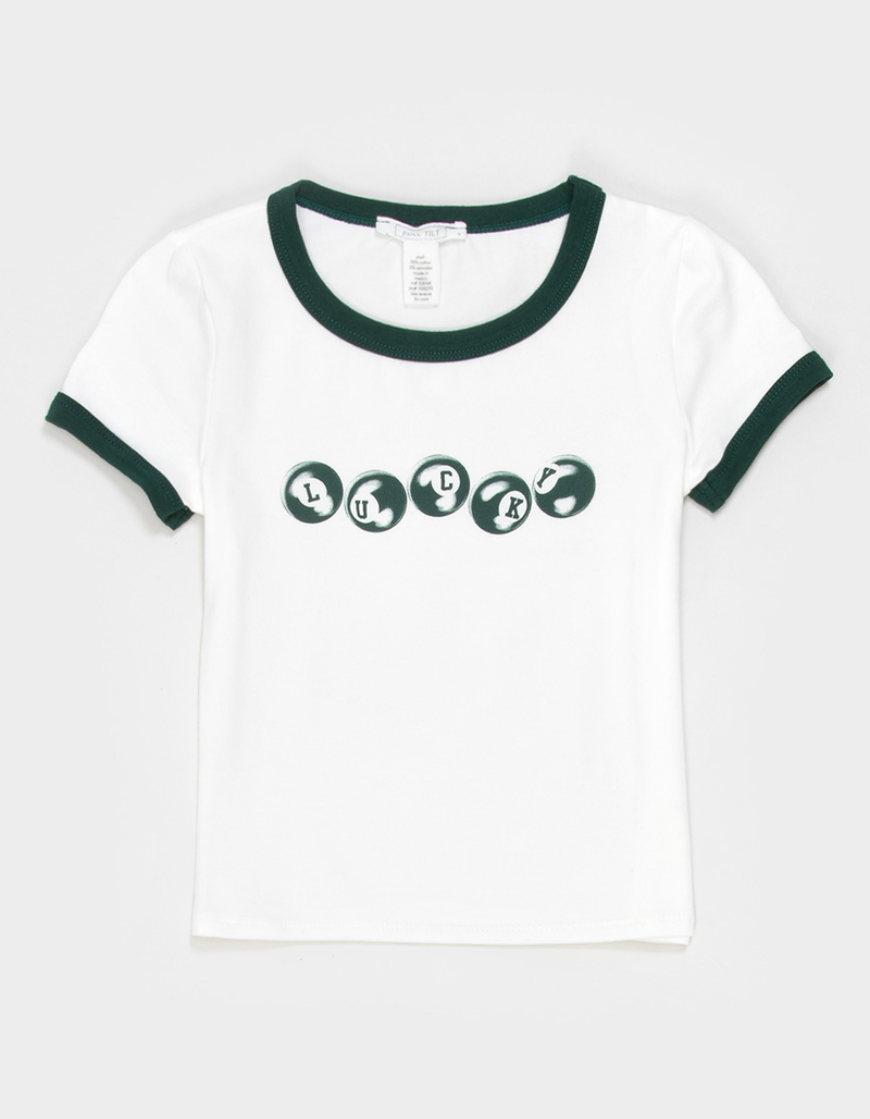 FULL TILT Lucky Girls Ringer Tee image number 1