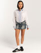 BDG Urban Outfitters Sadie Bleach Stripe Womens Button Up Shirt image number 2