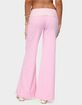 EDIKTED Meshey Striped Fold Over Pants image number 3